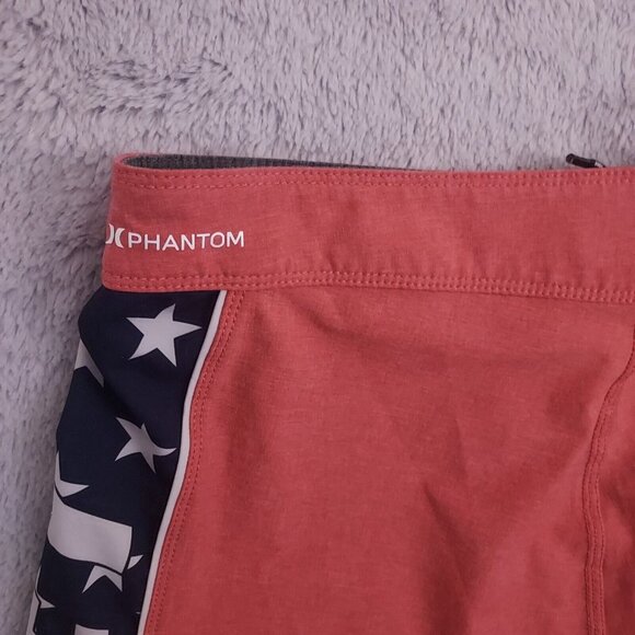 Hurley Boardshorts Mens 30 Phantom Performance Stretch Surf July 4th USA Flag - Picture 6 of 10